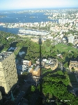 Olha a sombra da Sydney Tower no Hyde Park