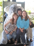 Com as flatmates Corina (Alemanha) e a Carole (França) no Taronga Zoo