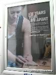 Campanha do governo alertando para os perigos do Ice, uma droga muito comum na Austrália.
