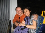 Com Amélia, flatmate brasileira/japonesa adoro ela! Estávamos no Light Rail indo ao Sydney Fish Market.