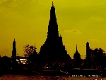 Wat Arun visto do Rio Chao Phraya: magnífico!